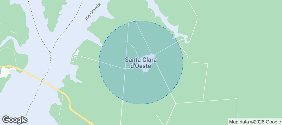 Santa Clara d'Oeste Airbnb map